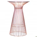 Стіл для бару Maleo, rose gold, glass top